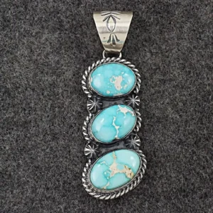 Turquoise & Sterling Silver Pendant