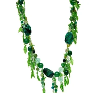 Beaded Necklace and Bracelet Set