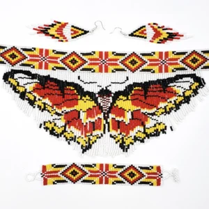 Fringed Butterfly Choker Set